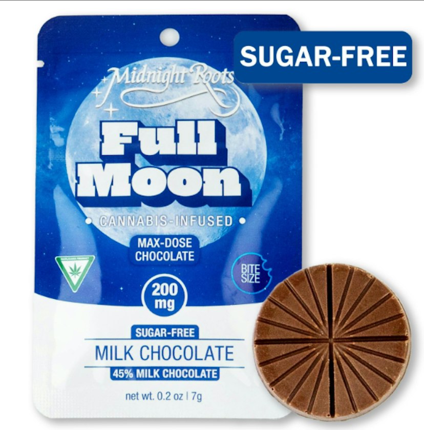 Midnight Roots - Sugar Free Milk Chocolate Full Moon 200mg Chocolate Edible