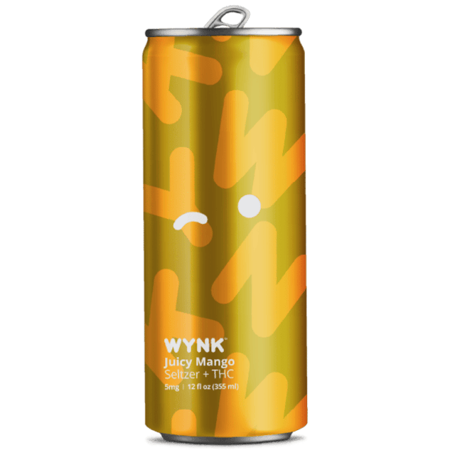 Juicy Mango Seltzer 1:1 THC:CBD- 5mg - Wynk - Image 2