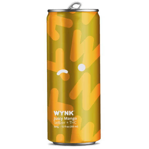 Juicy Mango Seltzer 1:1 THC:CBD- 5mg - Wynk - Image 2