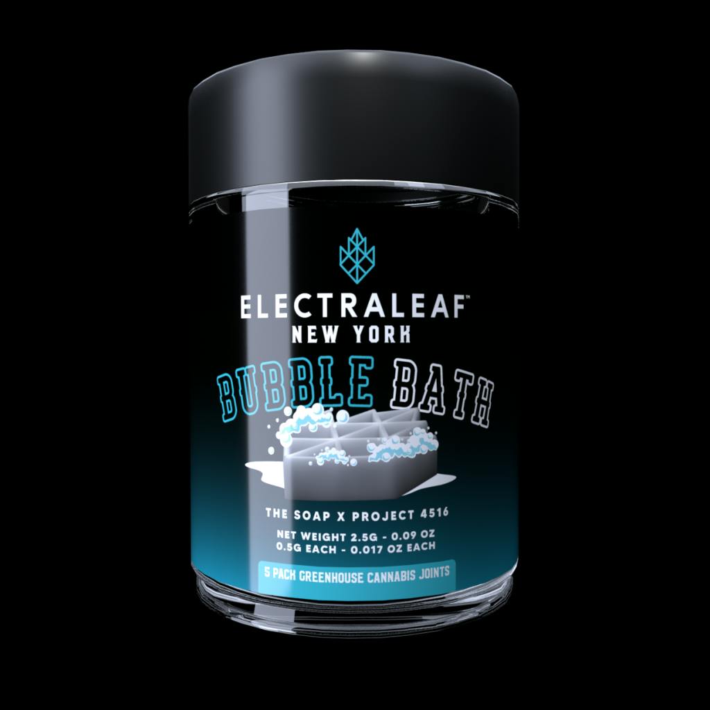 Electraleaf Bubble Bath PreRoll .5g 5pk Sacred Bloom Cannabis Dispensary Binghamton Area