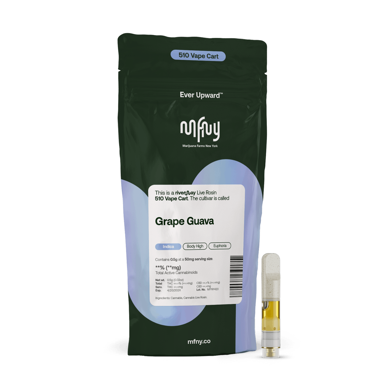 MFNY | Grape Guava | Live Resin 510 Cart | 0.5g