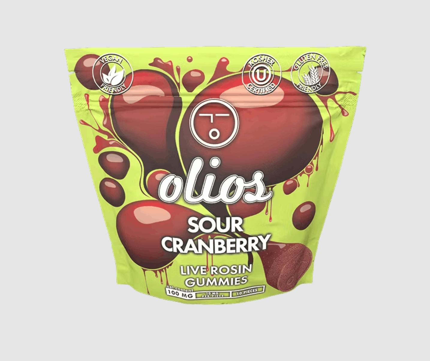 Edibles | Olio | Sour Cranberry | Live Rosin | 100mg