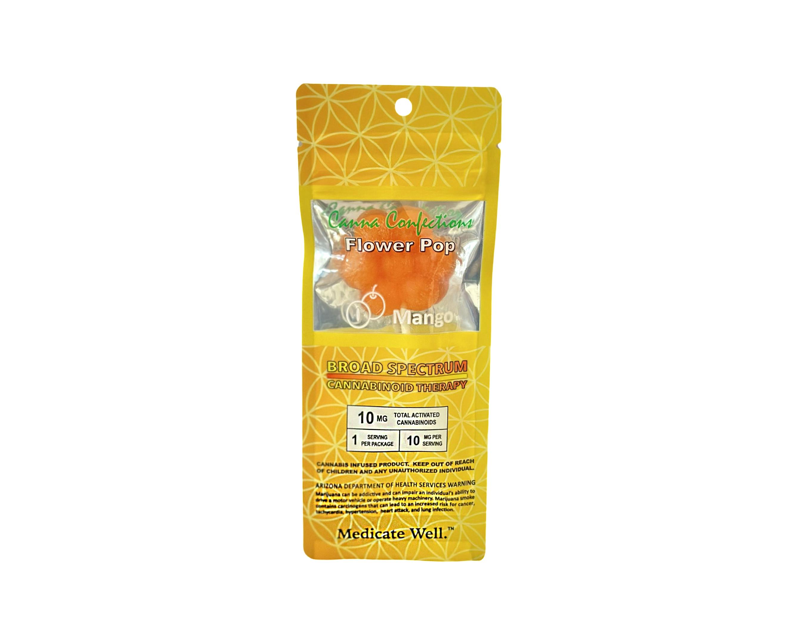 Canna Confections - Flower Pop - Mango (I) (10mg)