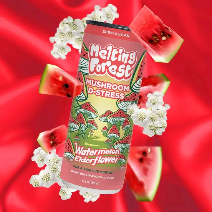 Mushroom D-Stress - Watermelon Elderberry 12oz.