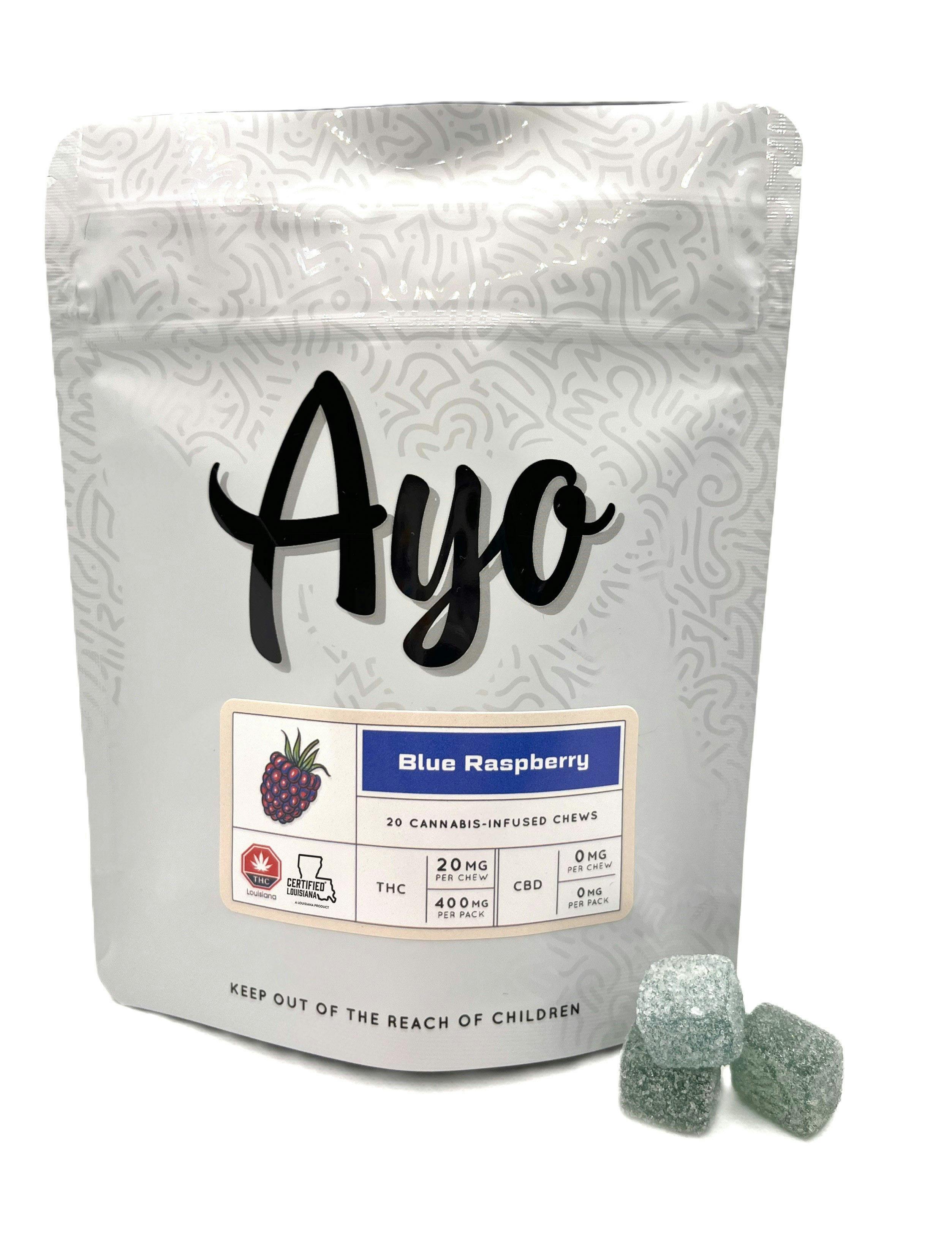 Ayu✿ Ayo: Gummies | Blue Raspberry Blend | 400mg | 20pk | GDF - Sulphur