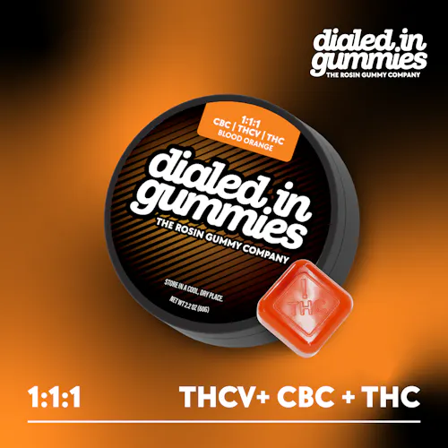 100mg – Blood Orange 1:1:1 – Rosin Gummies (20pk)-active