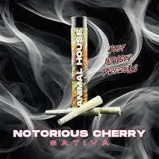 Animal House | Notorious Cherry | 3pk 0.5G Kief Infused Pre-Roll