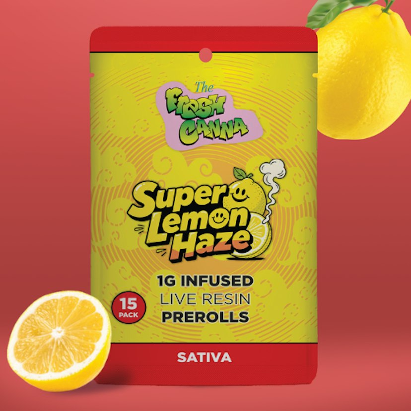 Fresh Canna x 15 Live Resin Infused Prerolls | Super Lemon Haze