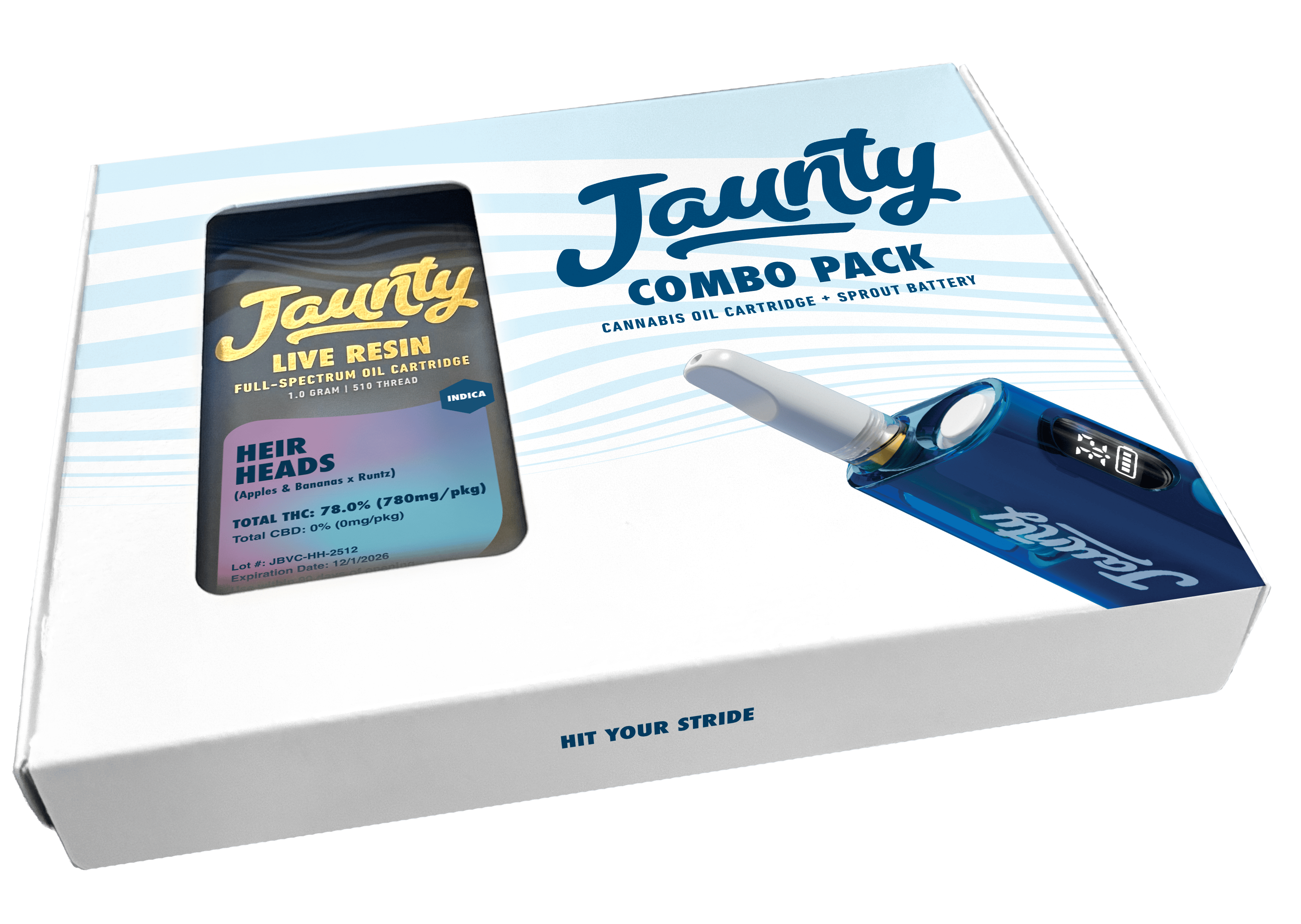 Heir Heads | Live Resin | Holiday Kit | 1g Cartridge + Battery