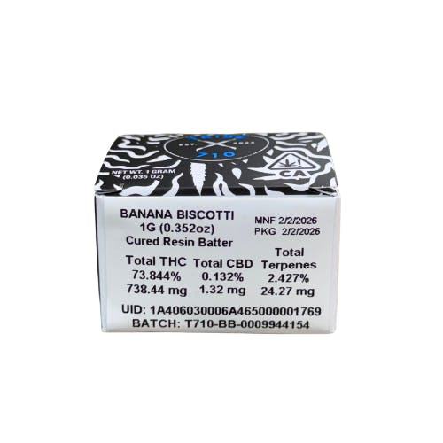 BANANA BISCOTTI CURED RESIN BATTER