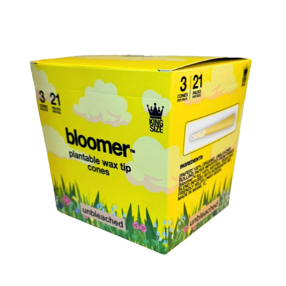 Bloomer - plantable wax tip unbleached - king size pre rolled cones