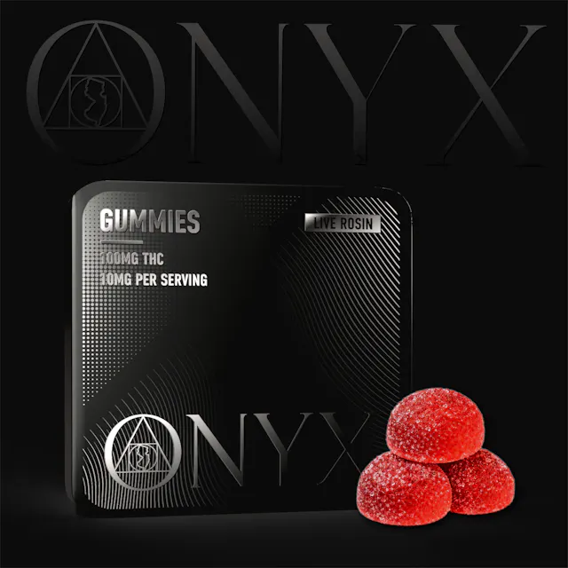 Onyx Solventless Gummies Strawberry Fields 20pk/100mg (hybrid, 2.8g)