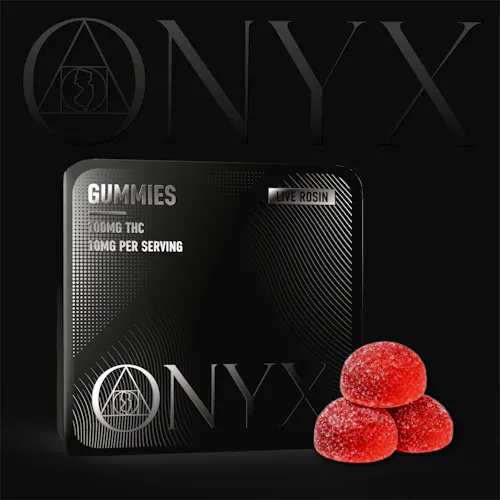 Onyx | Solventless Gummies | Strawberry Fields | 20pk/100mg-active