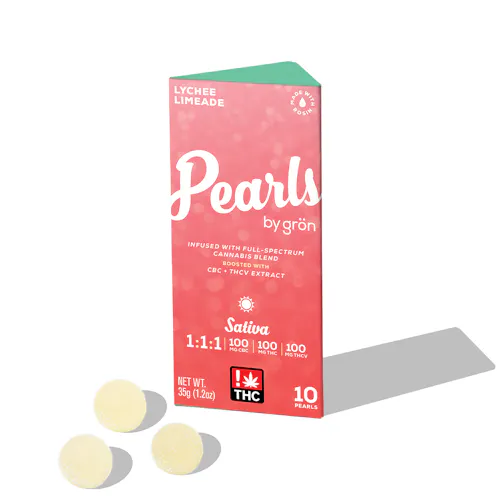 1:1:1 Lychee Limeade Pearls – THC/THCV/CBC – Sativa-active