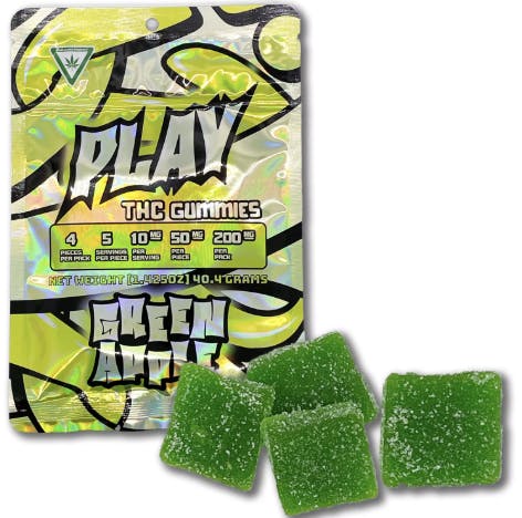 Product: Play | Gummies - 200mg - Green Apple