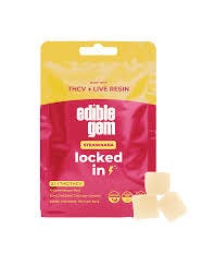 Product: EDIBLE GEM | STRAWNANA - LIVE RESIN 2:1 THC - THCV GUMMIES | 200MG