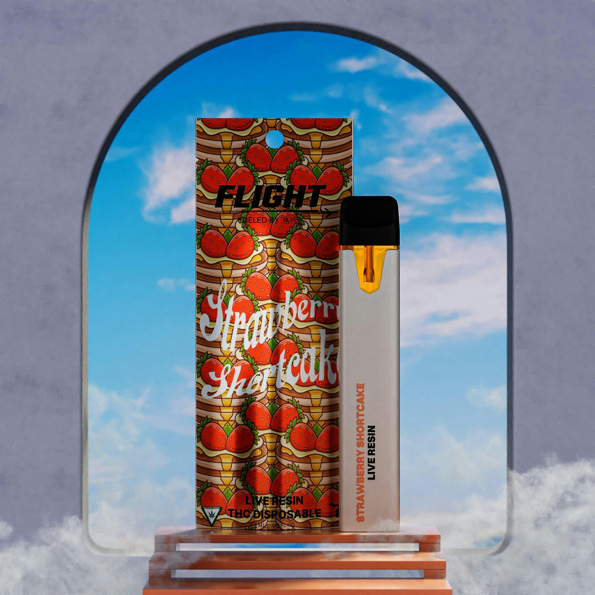 flight disposable vape Flight - Cherry Pie 1G Live Resin Disposable