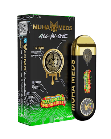 Muha Meds v3 - Watermelon Moonshine - 2g Disposable Vape