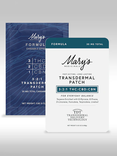 Mary's - 15mg THC 10mg CBD 5mg CBN Transdermal Patch - Formula