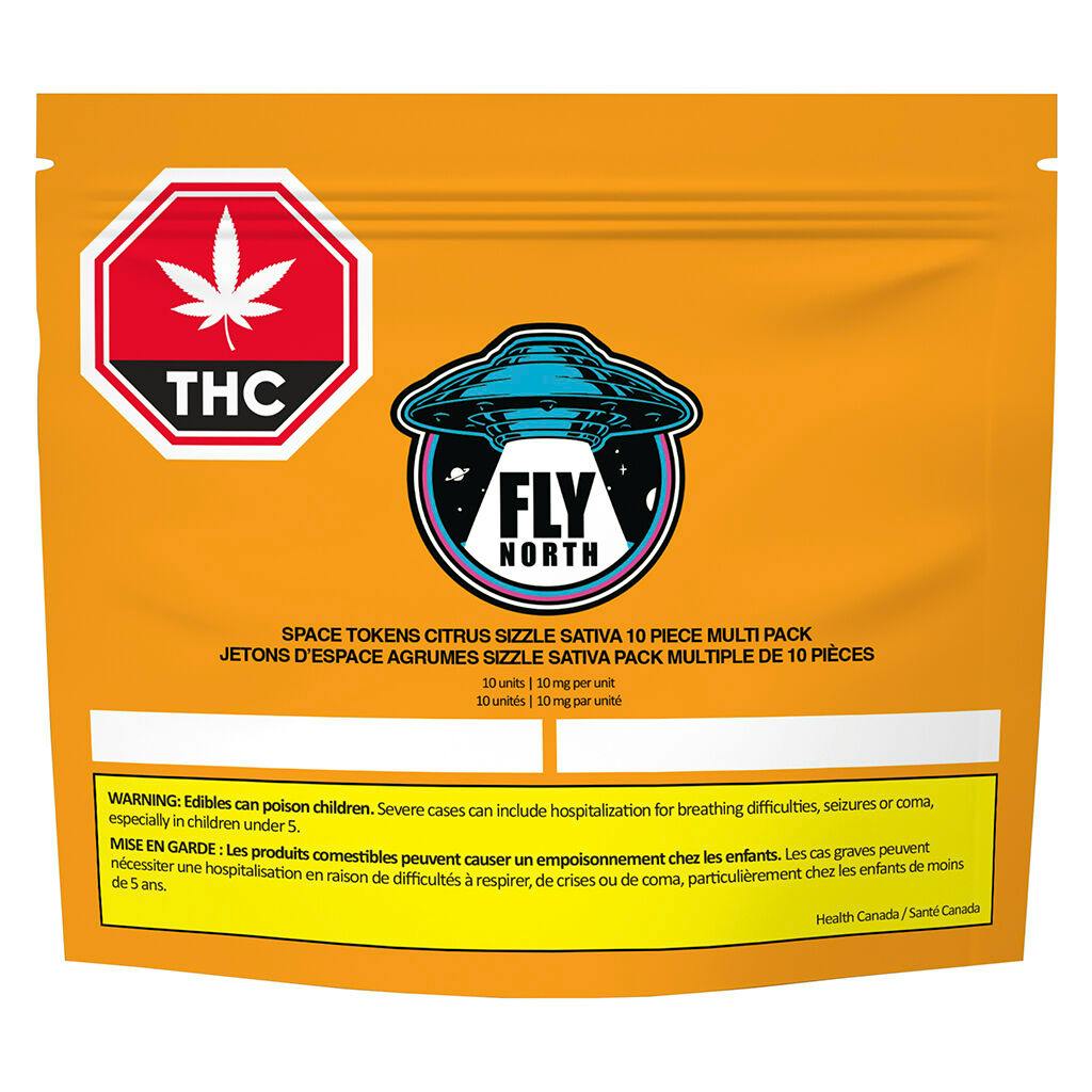 FLY NORTH - Space Tokens Citrus Sizzle Sativa Multi Pack - 10x1