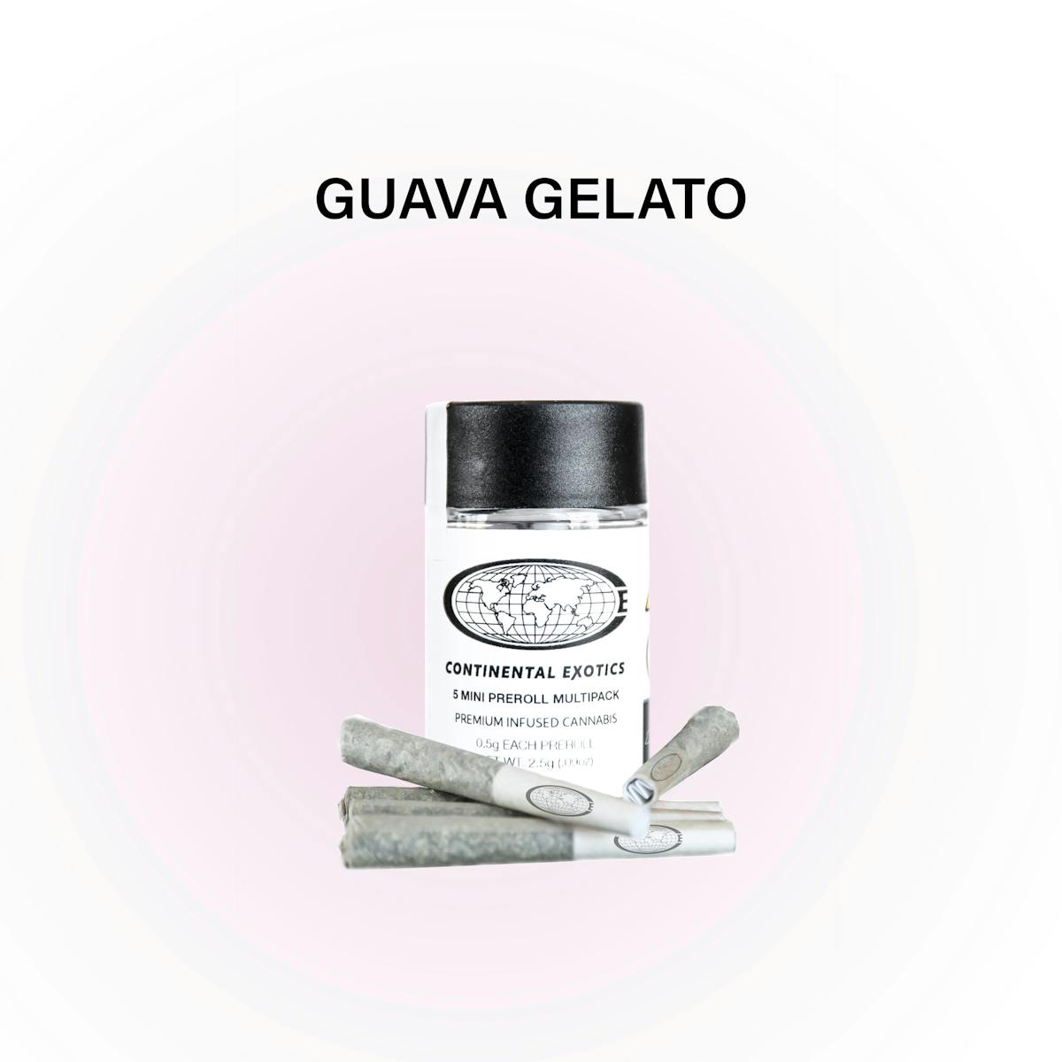Photo of Continental Exotics Guava Gelato | Infused Pre-roll 5pk