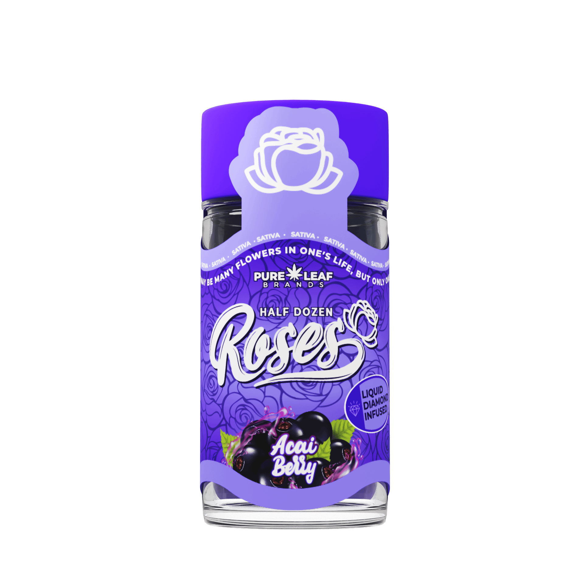 Roses Liquid Diamond Infused Pre-Rolls 6pk | Acai Berry