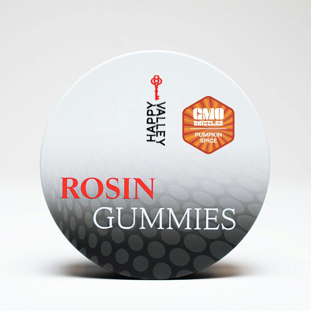 GMO Zkittlez Live Hash Rosin Gummies - 100mg THC - Pumpkin Spice