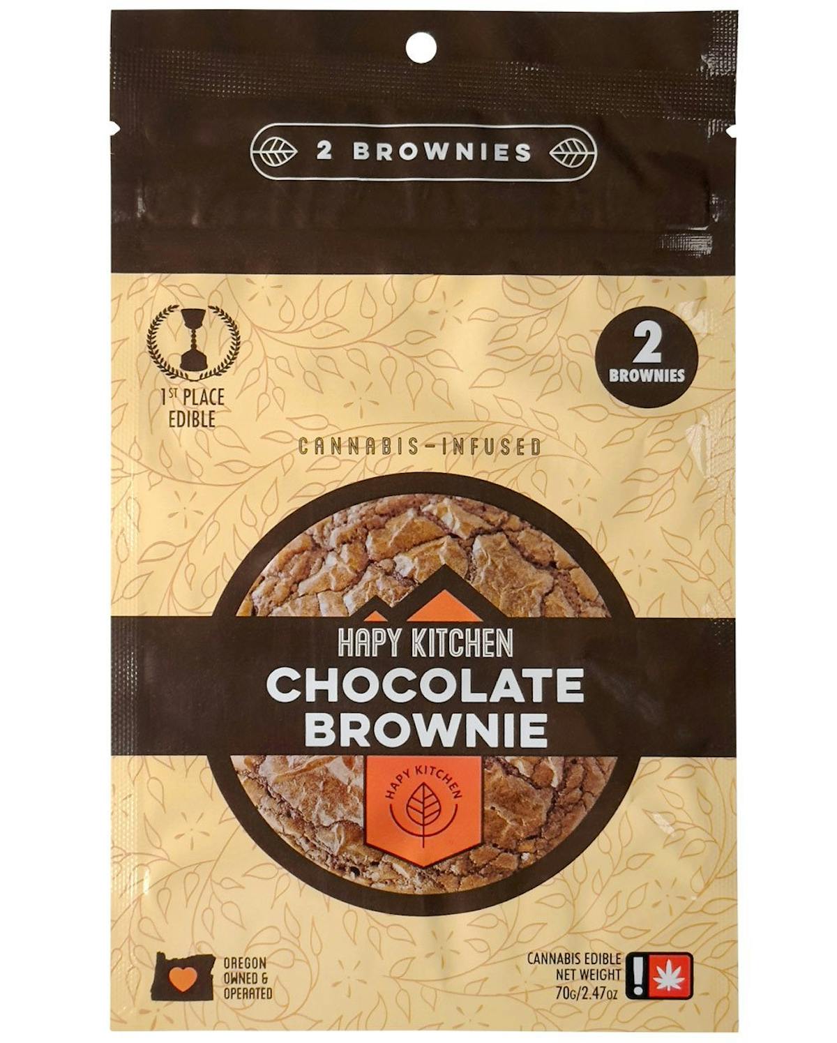 Photo of Hapy Kitchen 100mg CHOCOLATE BROWNIE 2pk