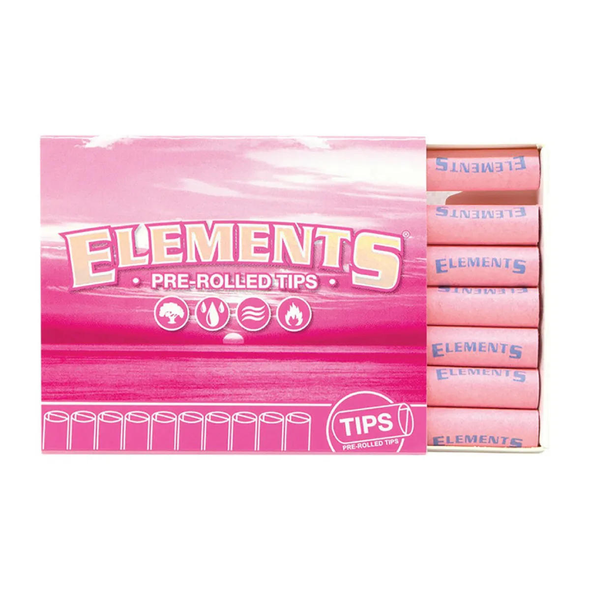 Elements Pink Pre-Rolled Tips N/A Accessories | Elements Papers