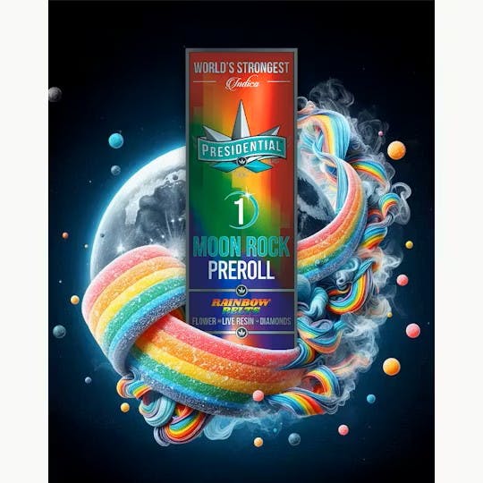 Presidential PRESIDENTIAL | RAINBOW BELTS | MOONROCK | INFUSED PRE-ROLL HYBRID — PRE_ROLLS