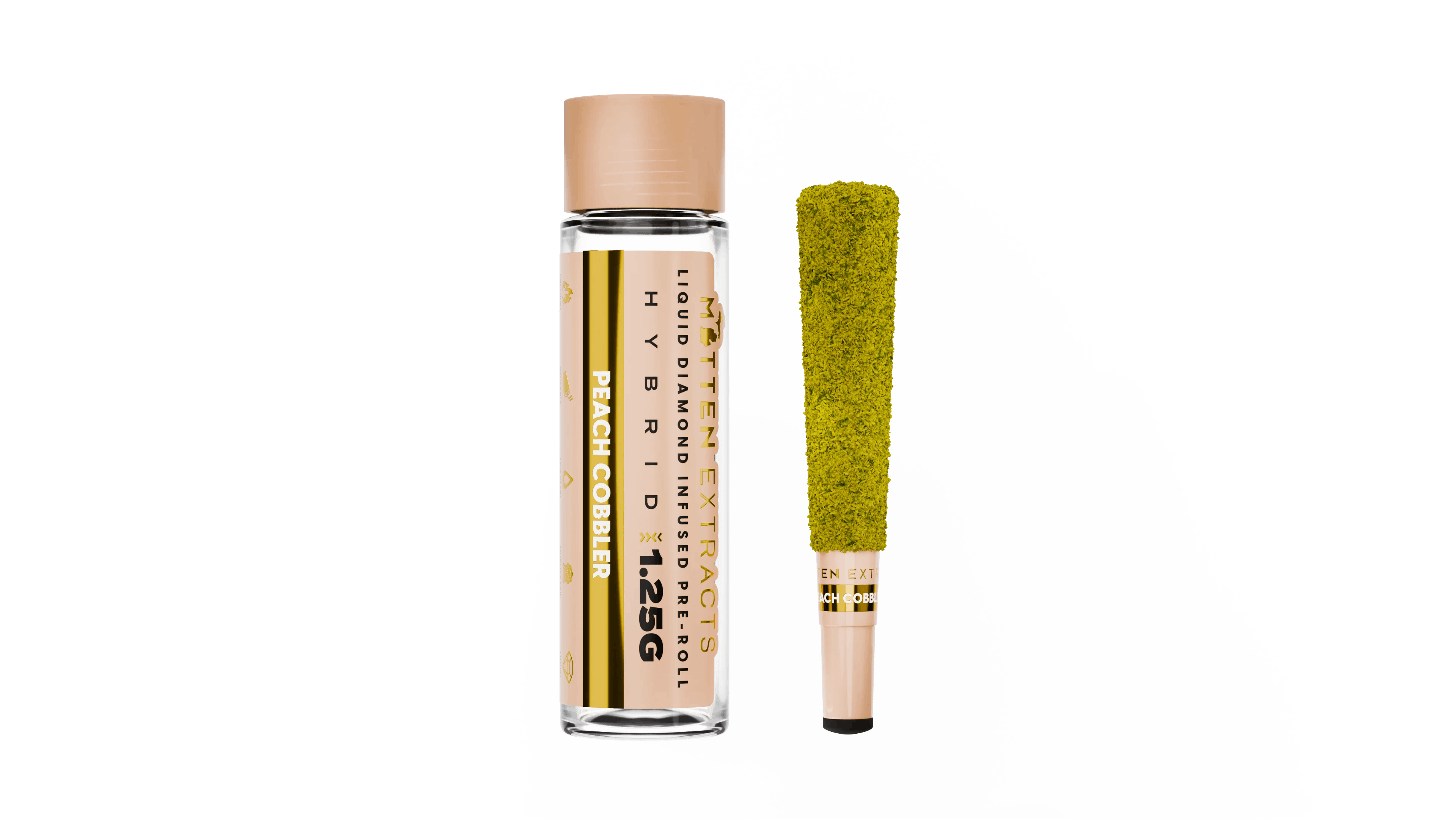 Product: MITTEN EXTRACTS | PEACH COBBLER | INFUSED PRE-ROLL HYBRID