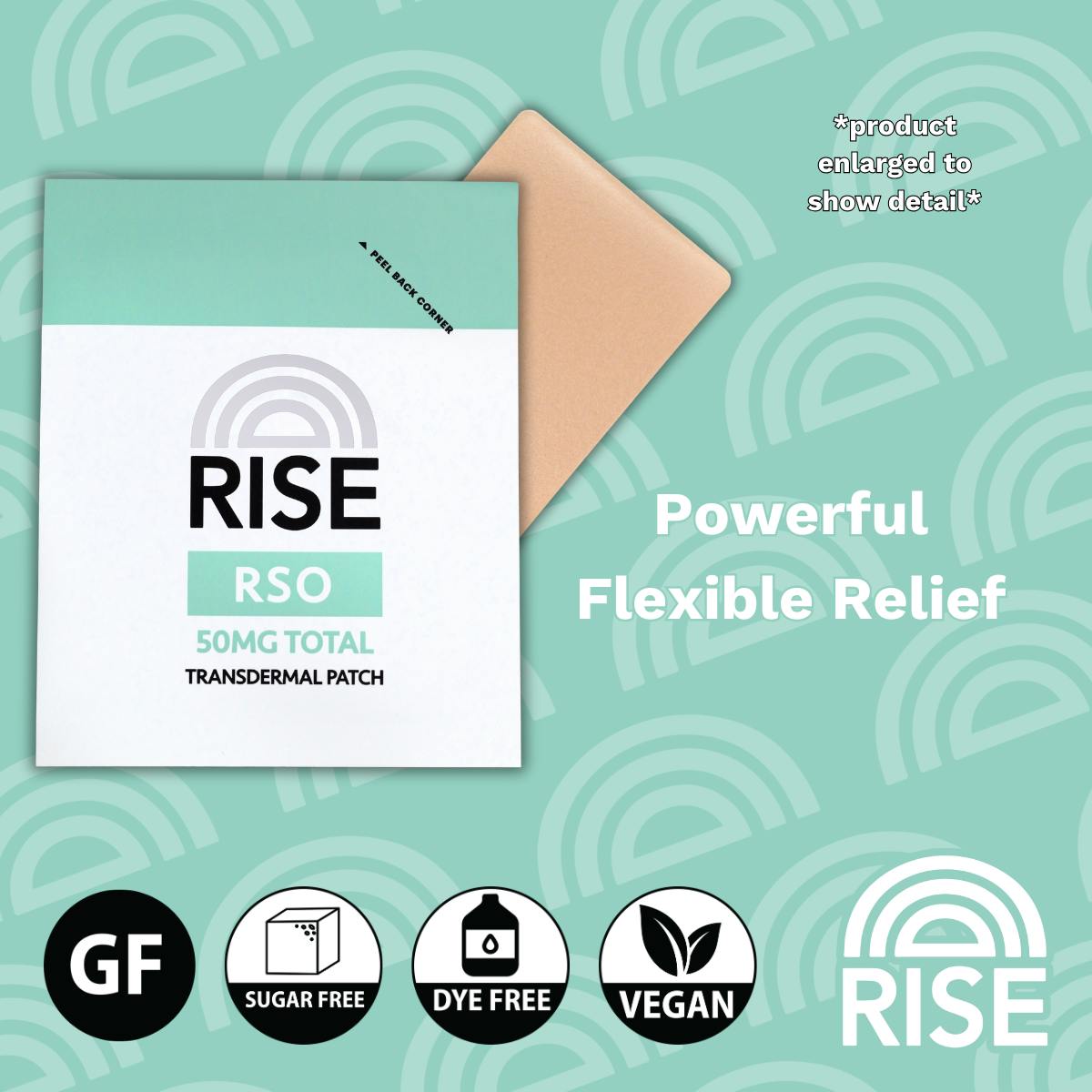Rise - 50mg Transdermal Patch - RSO