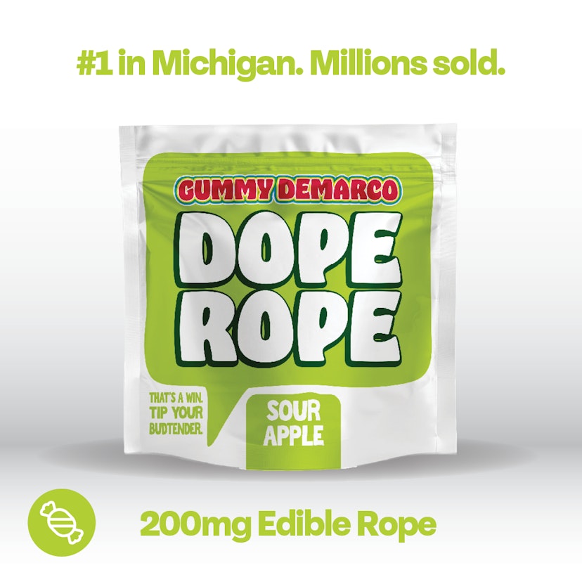 Dope Rope - Sour Apple Smash 200mg Gummy