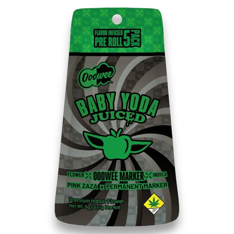 Ooowee Juiced: Baby Yoda - IPR 5pk | Kush 21 SODO