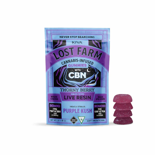Lost Farms - 200mg Live Resin Gummies - Thorny Berry