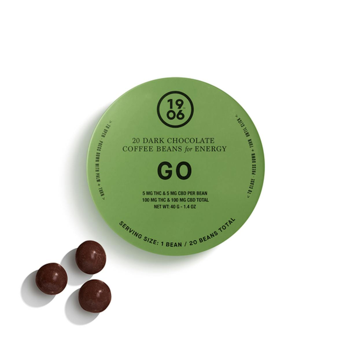 Photo of 1906 | Edible | Go Beans – 100mg