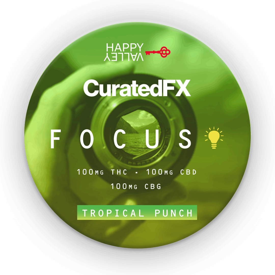 CuratedFX Gummies 100mg  - Tropical Punch - FOCUS