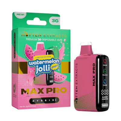 Mitten Extracts - 3g MAX PRO Disposable - Watermelon Jolli (H)