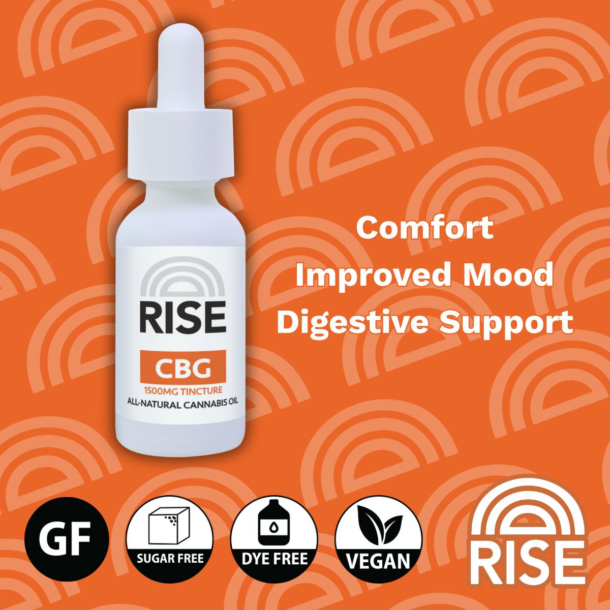 RISE - 1500mg Tincture - CBG