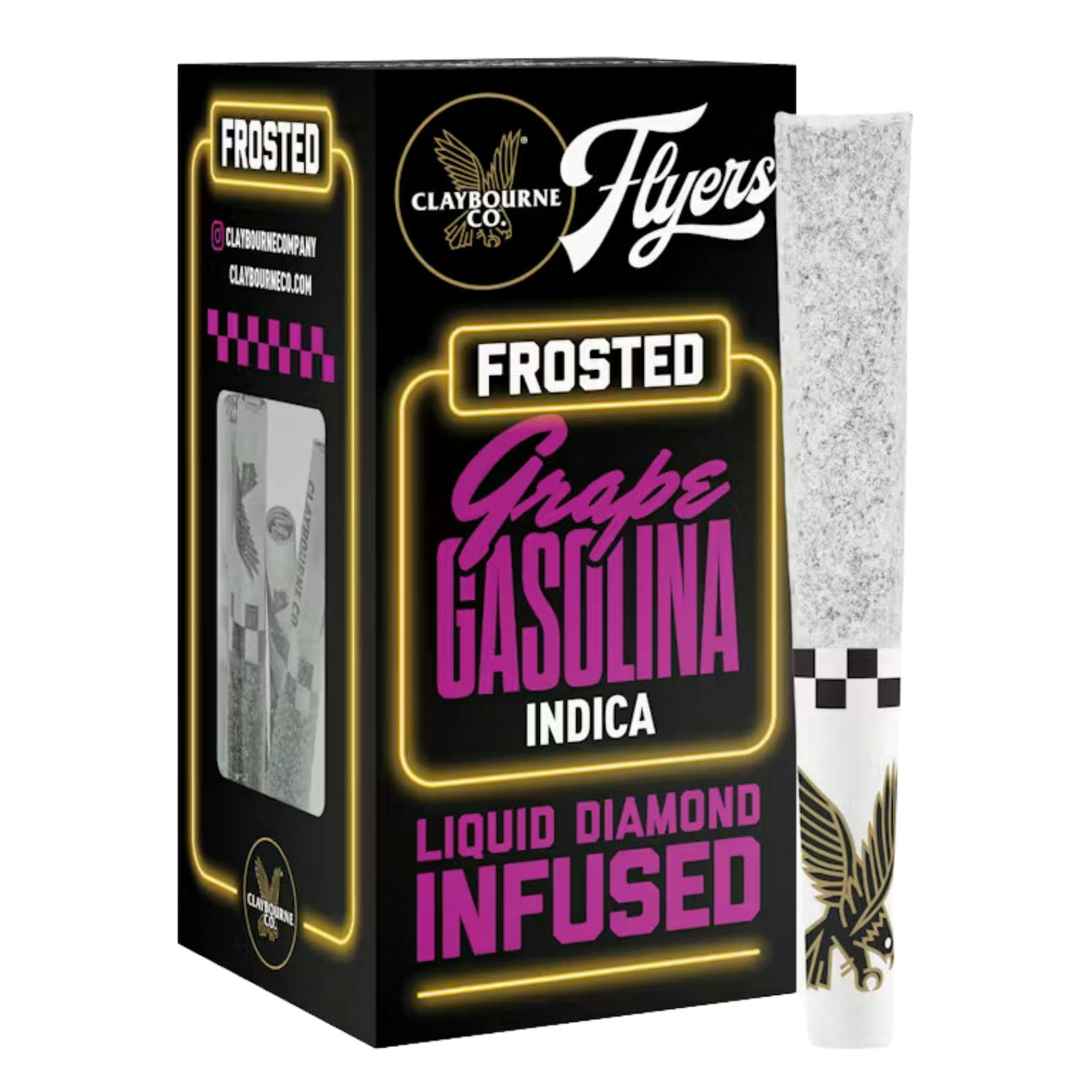 GRAPE GASOLINA LIQUID DIAMOND INFUSED THCa DUSTED 5PK PREROLLS-0