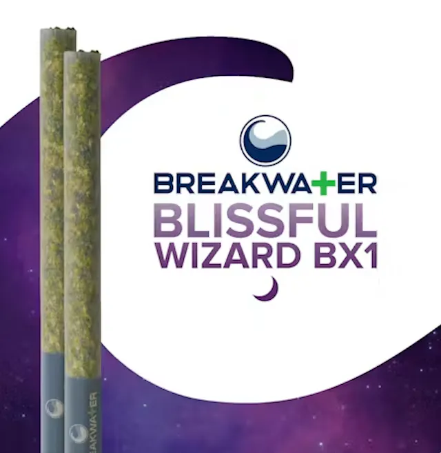 Breakwater Pre-Roll Pack Blissful Wizard BX1 2pk/1g (indica, packs)