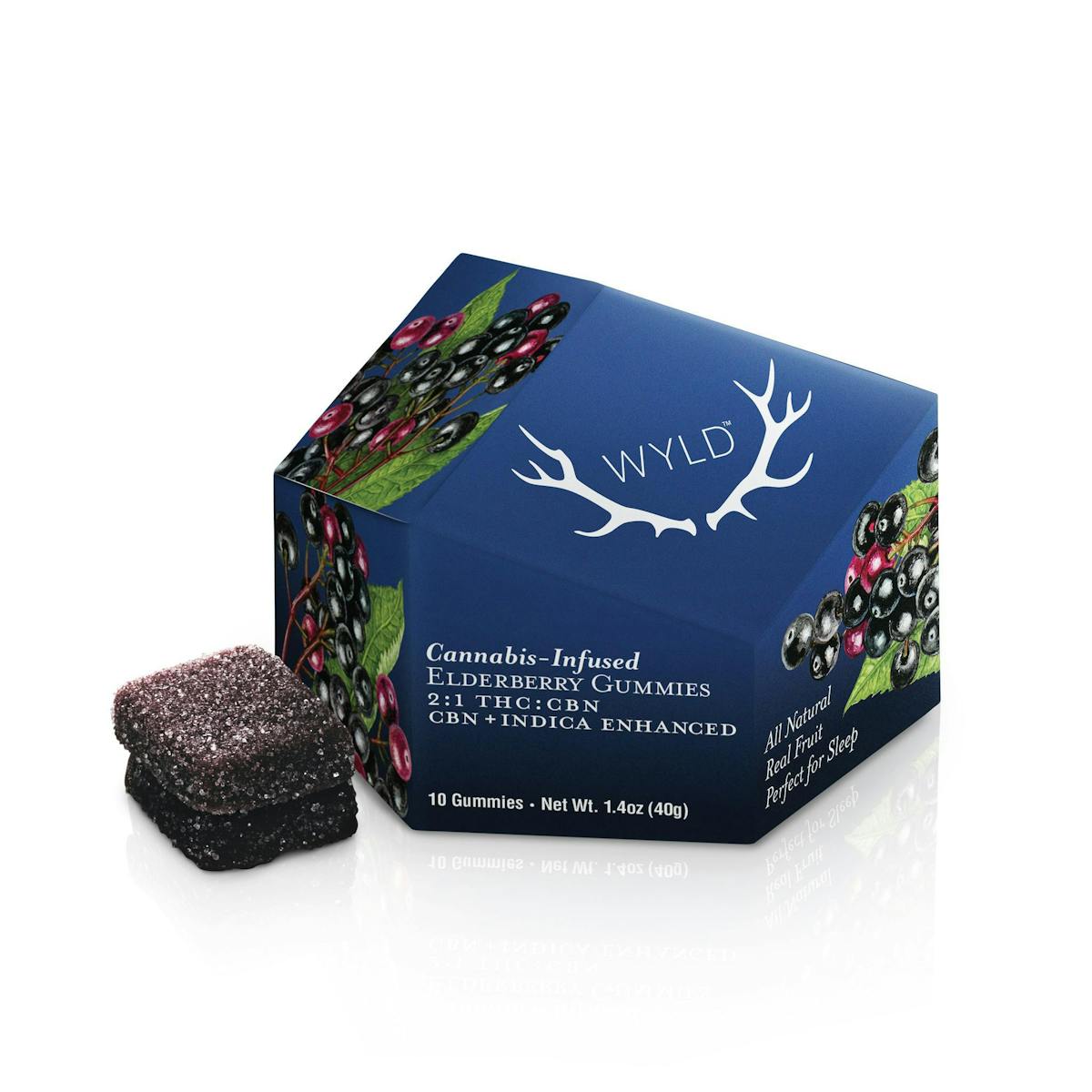 Photo of WYLD 2:1 Elderberry 10pk Gummies (THC:CBN)