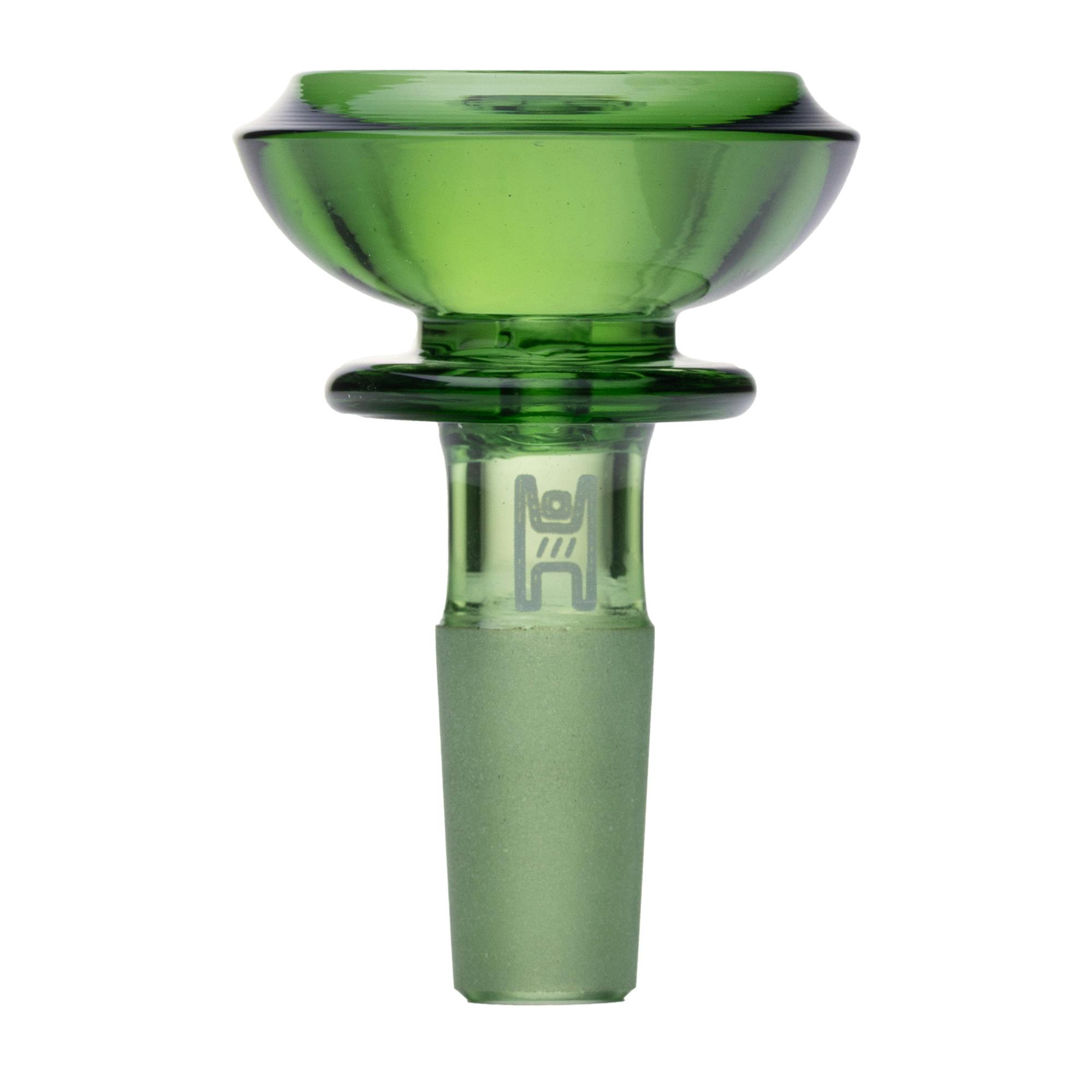 Human Grade - 14mm Saucer Flower Bowl - Green by Human Grade