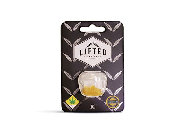 One gram of cured batter extract from your friends at Lifted Cannabis.
