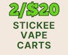 2/$20 Stickee Vape Carts