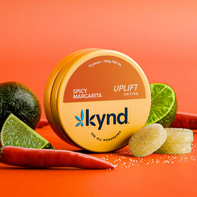 Kynd Gummies - Uplift Spicy Margarita 10pk/100mg (sativa, 2.8g)