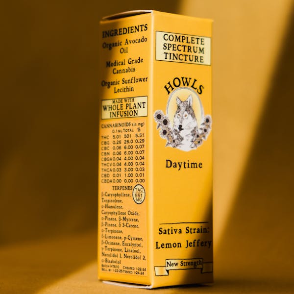 Daytime (S) Max - 1/3 oz 500mg Tincture - Howl's