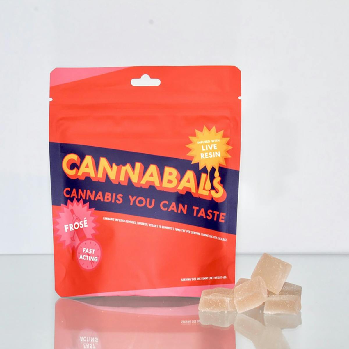 Image of Cannabals – Frose- Live Resin 100mg Gummies (10mg/10pk)