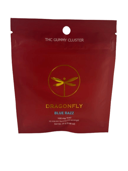 Dragonfly - 100mg Gummies - Blue Razz