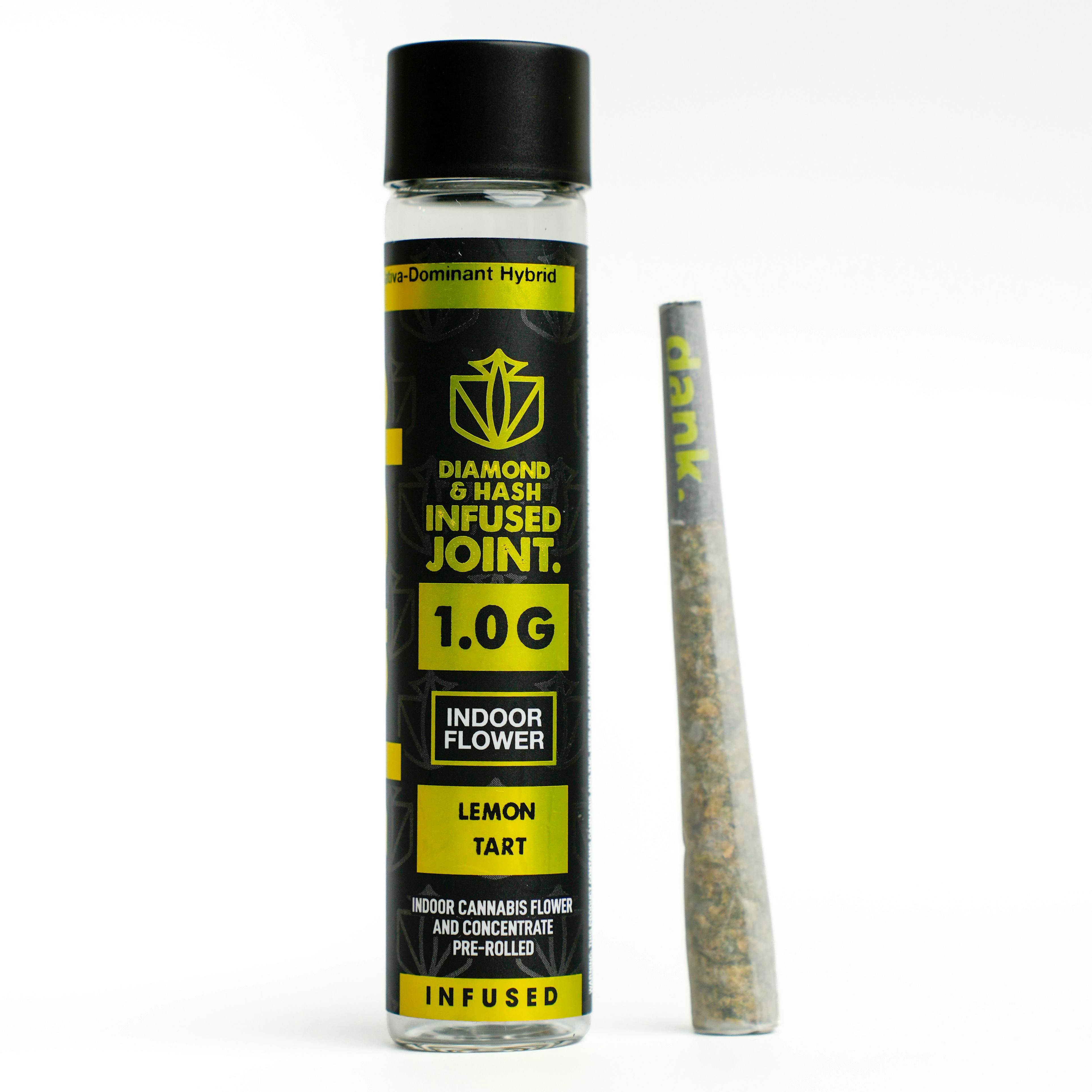 Dank Lemon Tart 1g Diamond and Hash Infused Pre-Roll